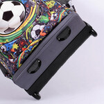 Mochila Elf C/carro 6457B Base Goma Gris Pelota 2Div